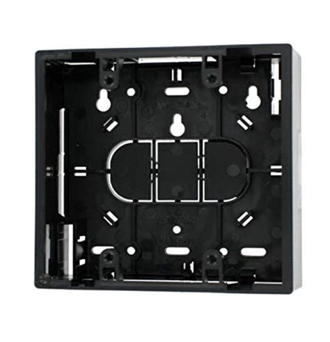 black 2 gang lowsurface mount electrical box|leviton dual gang backbox.